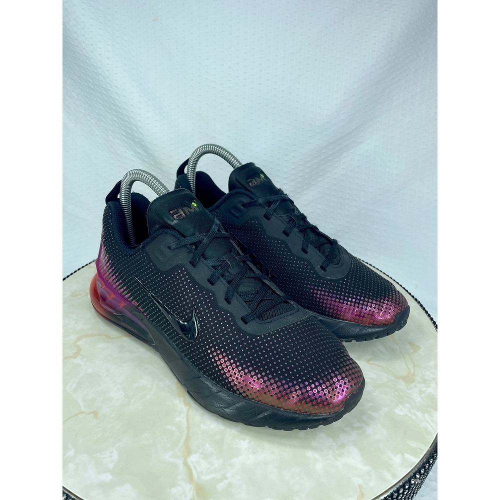 Nike Air Max Phoenix Athletic Shoes Women 6 Black Purple Running Sporty Sneakers